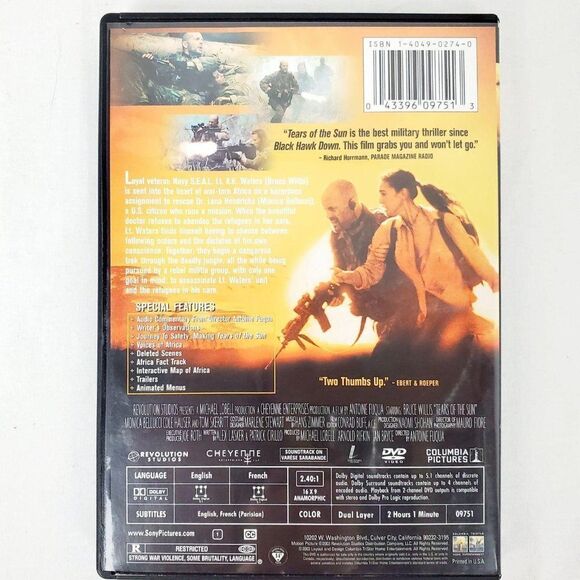 Tears of the Sun (2003 Film) War/Action [DVD] - Picture 4 of 4